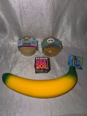 Shaggy Nee Doh, Squishy Dumplings &  Banana Squishy